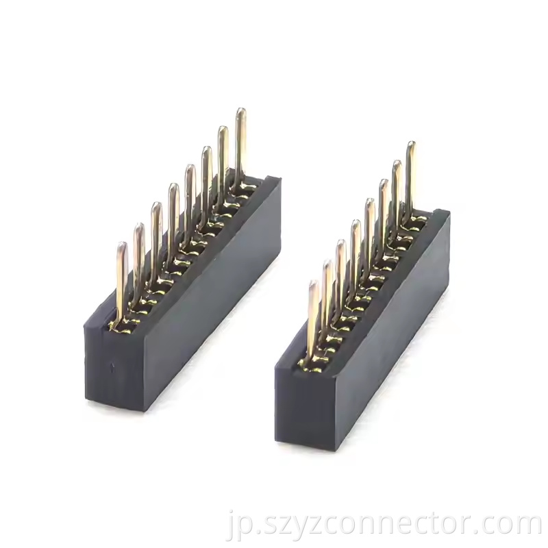1.27mm Pitch Female Header Single Row Staight H2.0mm 18P (1)
